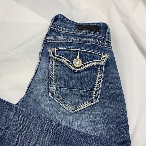 WOMEN’S Daytrip Blue Aquarius Straight Leg Jean Size 26 - Picture 1 of 10